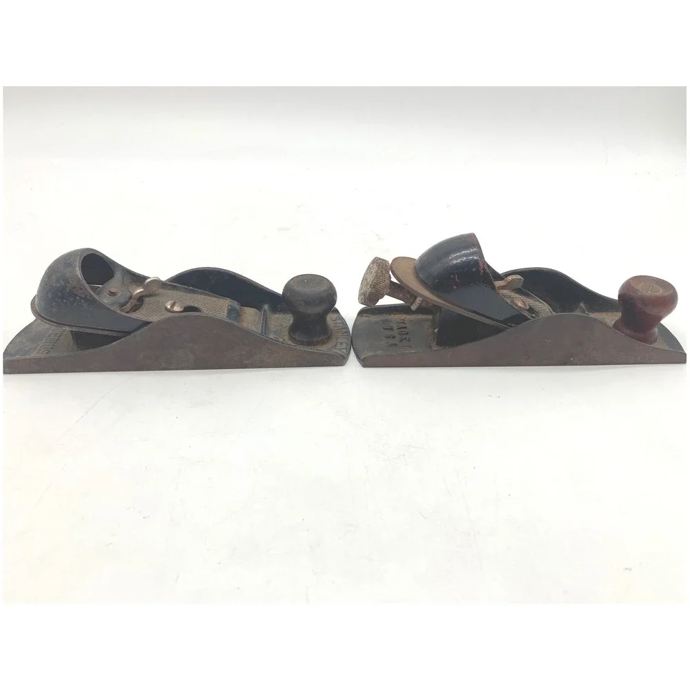 Vintage Block Plane Lot - Stanley No 220 & Complete Unmarked Hand Plane - Picture 5 of 8